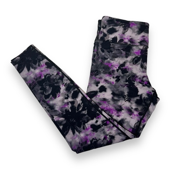 ZYIA Pants - Zyia Women’s Soft N Snug Hi-Rise 28” Floral Watercolor Size 8-10